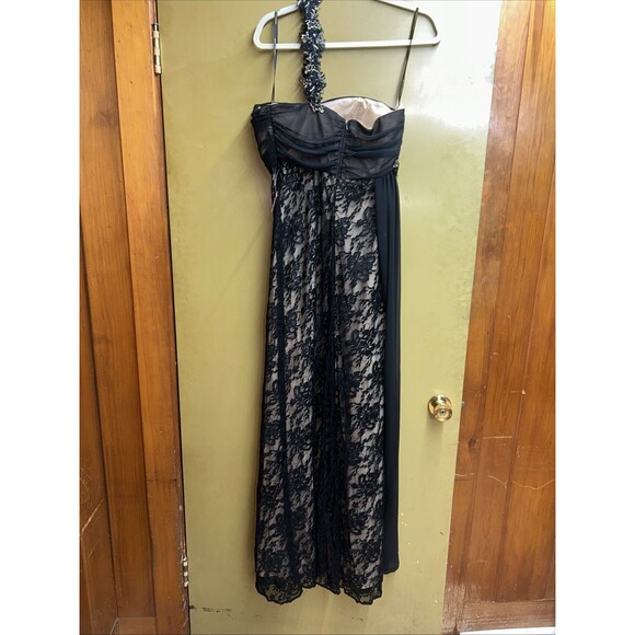 Women’s Formal Black One-Shoulder Evening Gown New With Tag, Sz 10 - Picture 6 of 11